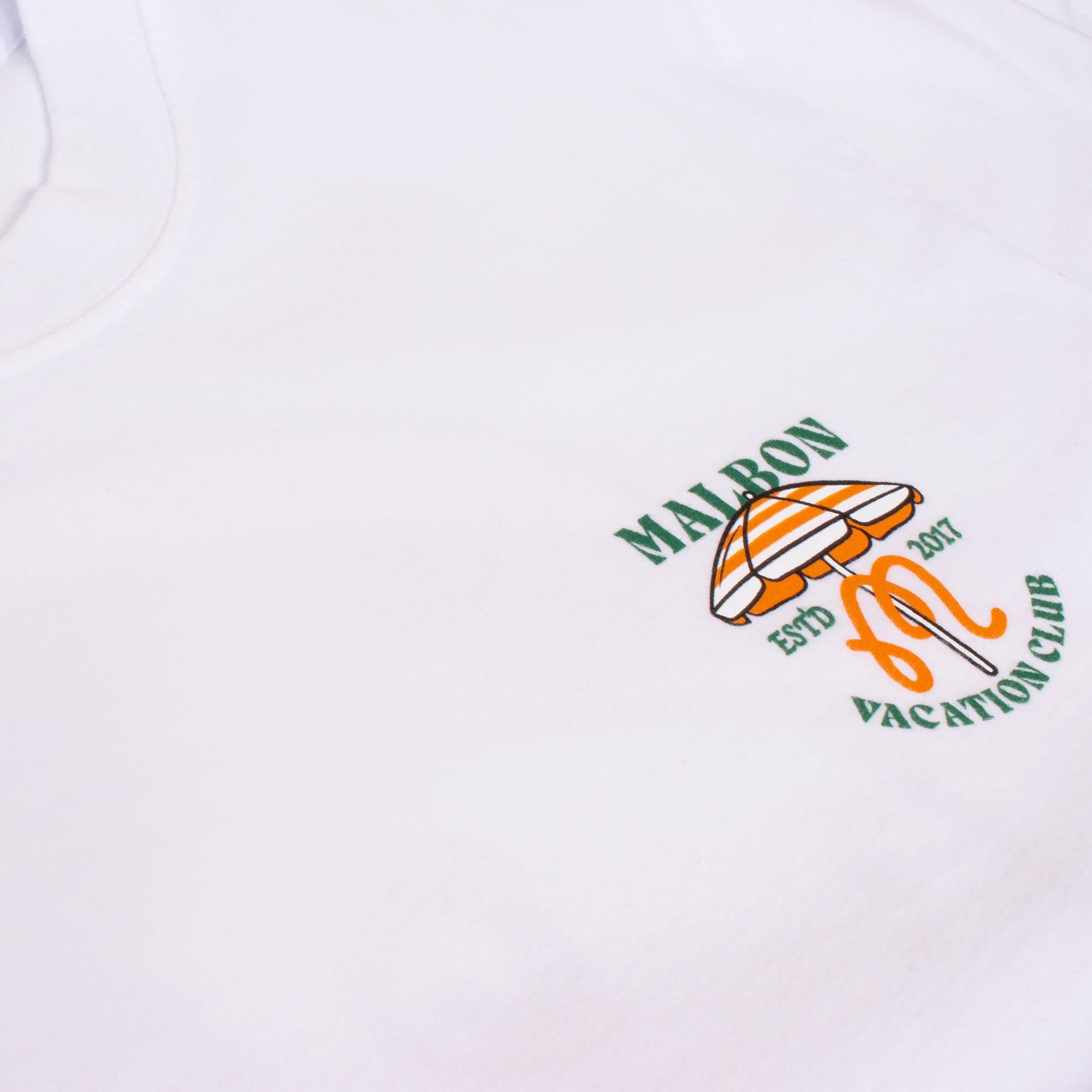Malbon Golf Vacation T-Shirt White